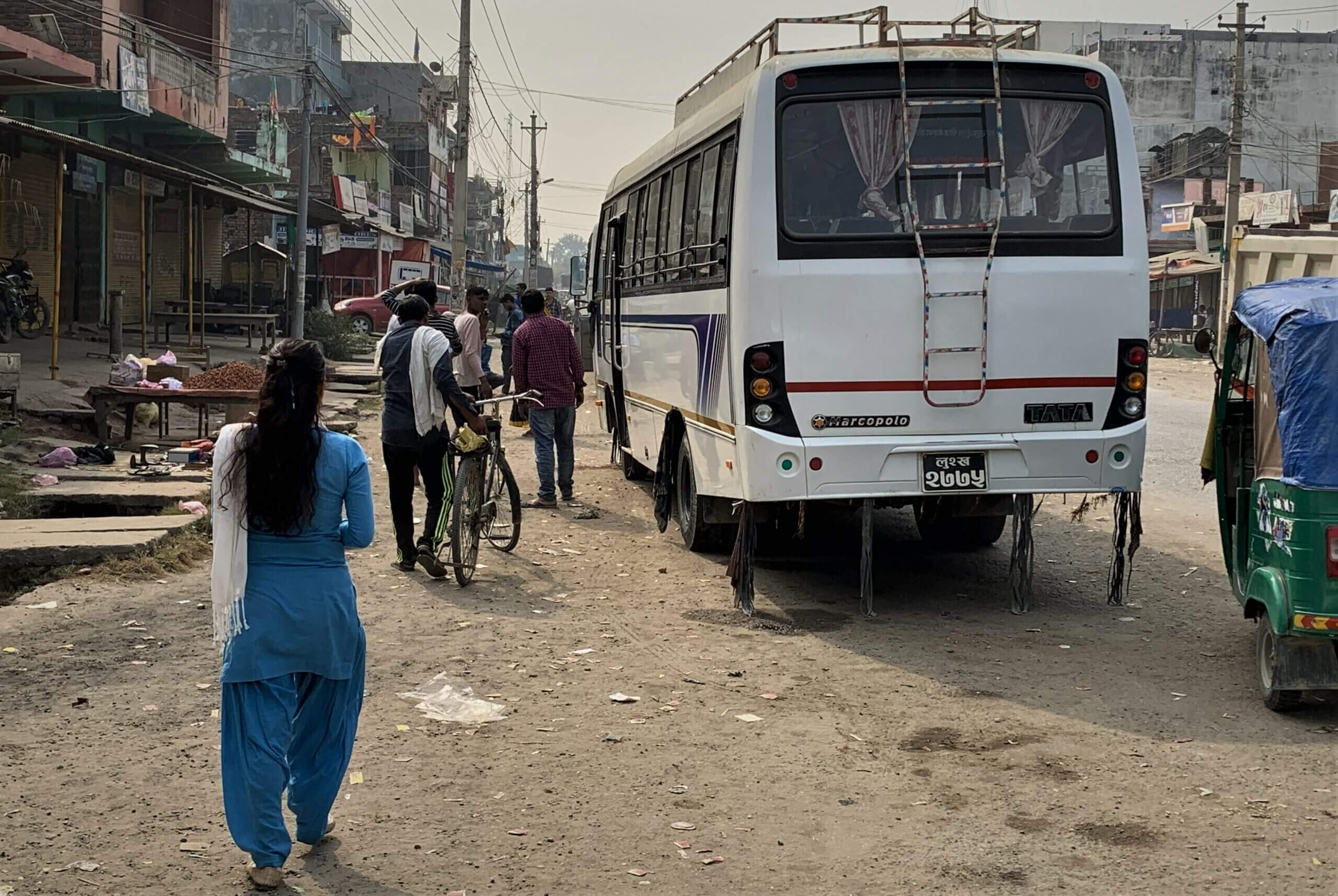 destiny rescue female agent walking streets of nepal